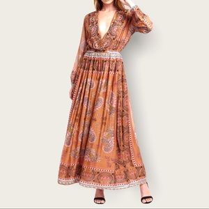 Aratta Stand Out Hand Beaded Boho Dress